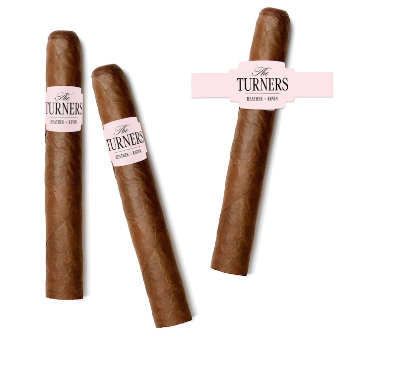 Club Aesthetic BULK Cigar Labels – Country Club – Custom Bridal Shower Favors – Elegant Cigar Labels - Wedding Cigar Labels image 9