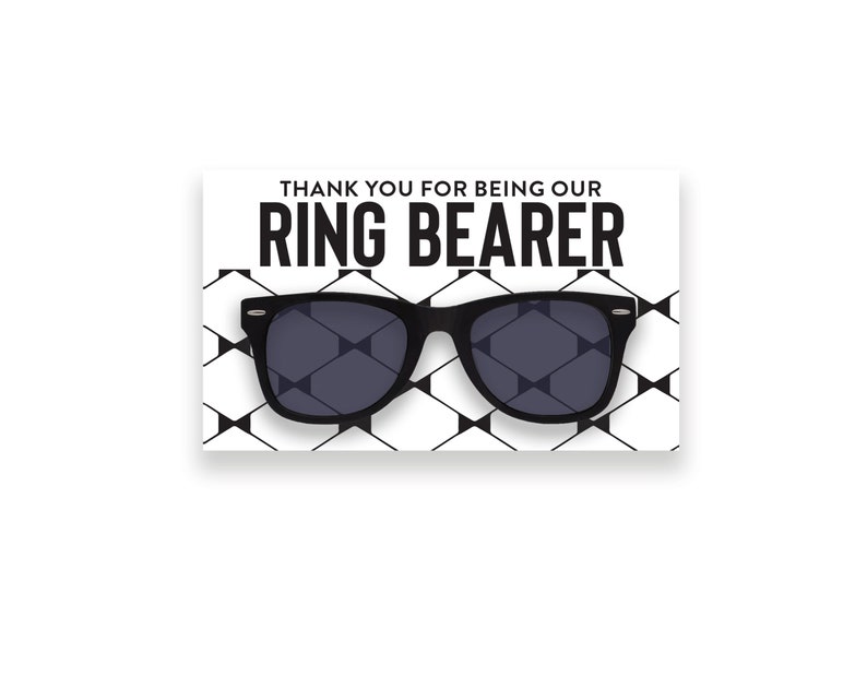 Ring Security Sunglasses Kids Ring Bearer Sunglasses Ring Bearer Gift Childrens Sunglasses Ring Security Glasses Ring Bearer image 10