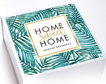 Housewarming Gift First Home BOX ONLY - Home Sweet Home - New Home Gift - Closing Gift - New House  - Moving Gift - New Neighbor Gift