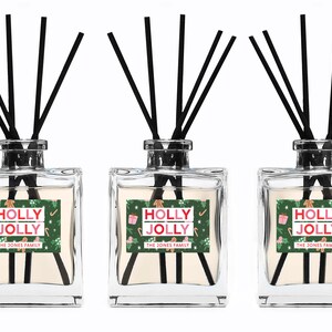 Christmas Reed Diffuser - Personalized Company Gift - Holiday Gift - Home Fragrance - Winter Scent - Stocking Stuffer - Move In Gift - BULK
