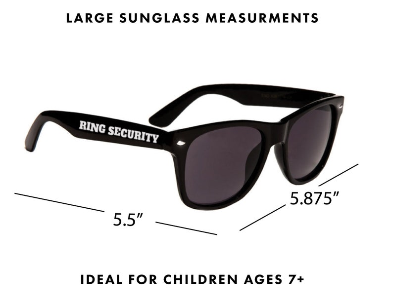 Ring Security Sunglasses Kids Ring Bearer Sunglasses Ring Bearer Gift Childrens Sunglasses Ring Security Glasses Ring Bearer image 7
