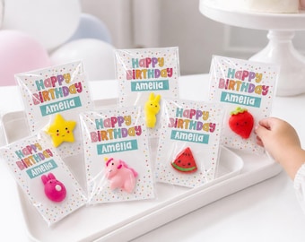 Regalos blandos de cumpleaños al por mayor - Regalo para profesores y alumnos - Juguetes blandos Mochi modernos - Recuerdos de cumpleaños para niños