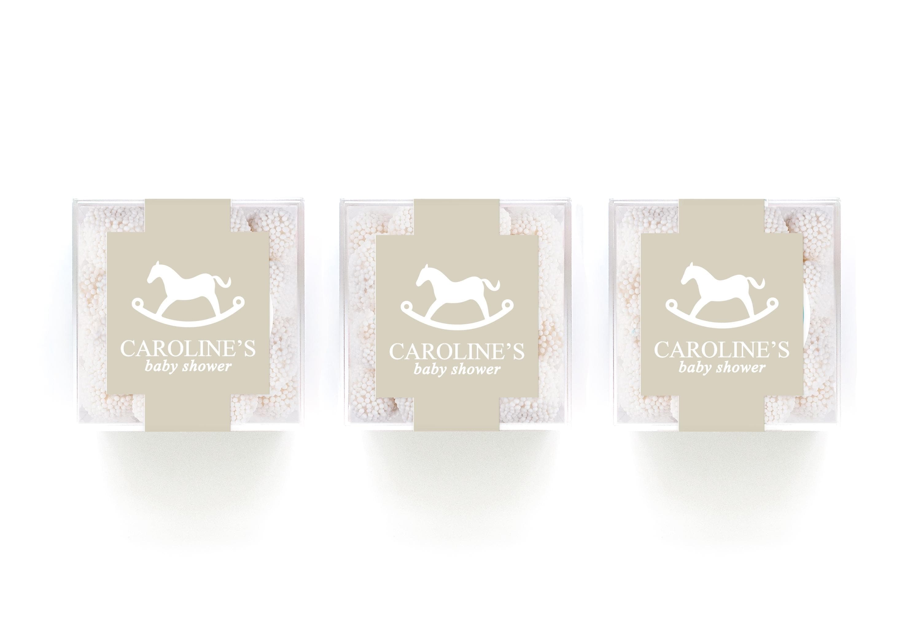 Elegantes Bären-Babyparty-Partygeschenk - Polo-Karierte Geschenkboxen - Preppy-Kariertes Babyparty-Geschenk - Candy Bar-Geschenk 10er-Set - Geschenkboxen