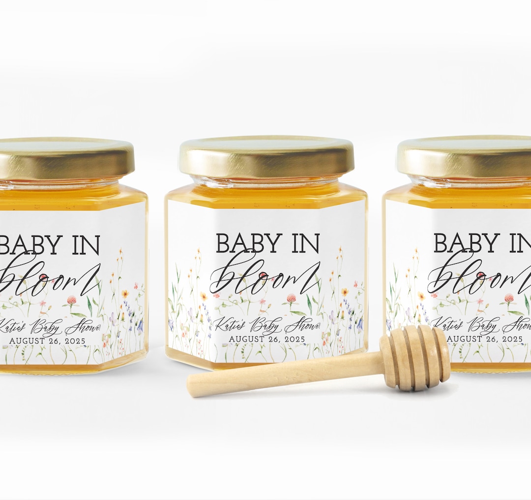 Baby in Bloom - Baby Shower Favors for Guests - BULK Honey Baby Shower ...