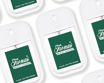 Coffee Shop Baby Shower Favor Hand Sanitizer SET - Trendy Shower Favor - Party Favors - Card Style Bottle - Trendy Sanitizer