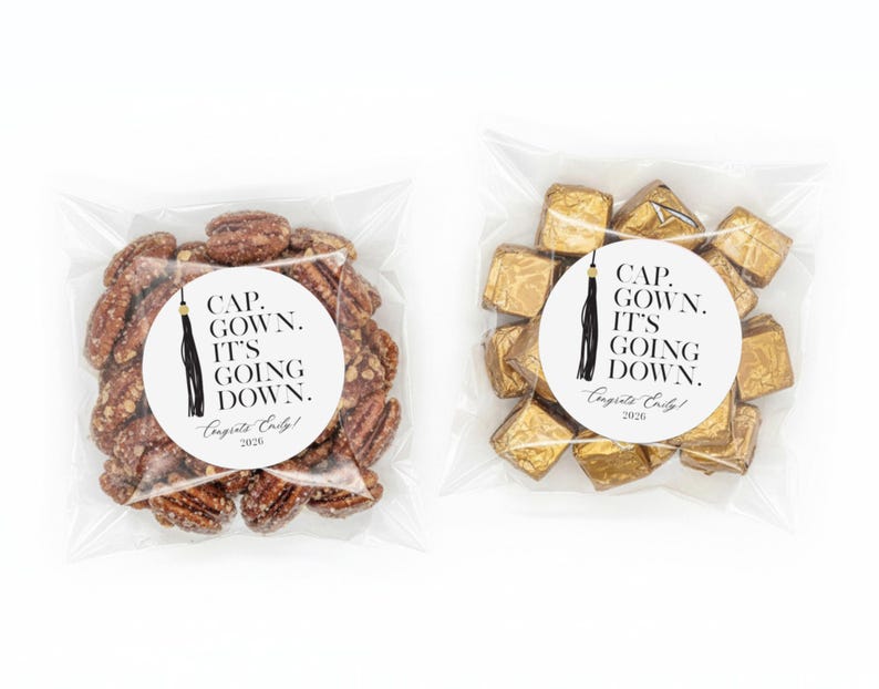 Graduation Favor Bags + Labels - Class of 2026 Graduation Stickers - Affordable Graduation Favor Label - Grad Favor Idea - Graduation Favors image 15