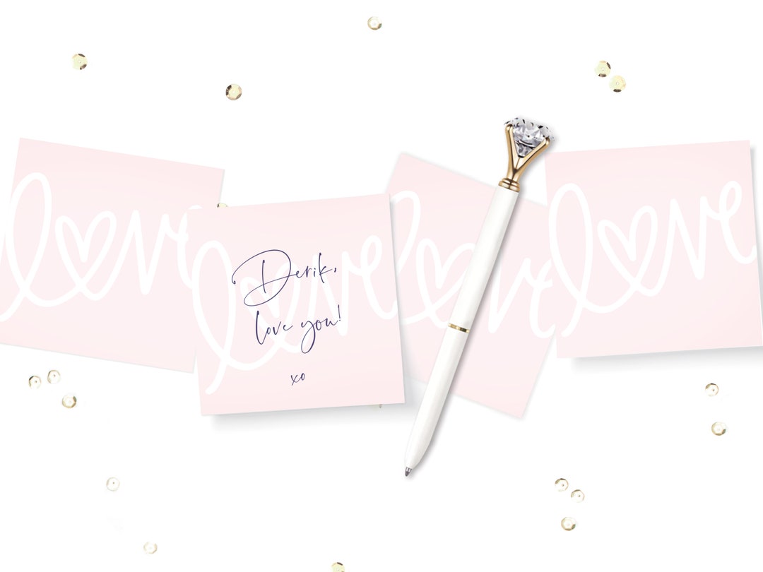 Love Sticky Notes Set of 6 Pads Valentine Gifts Galentines Sticky Note