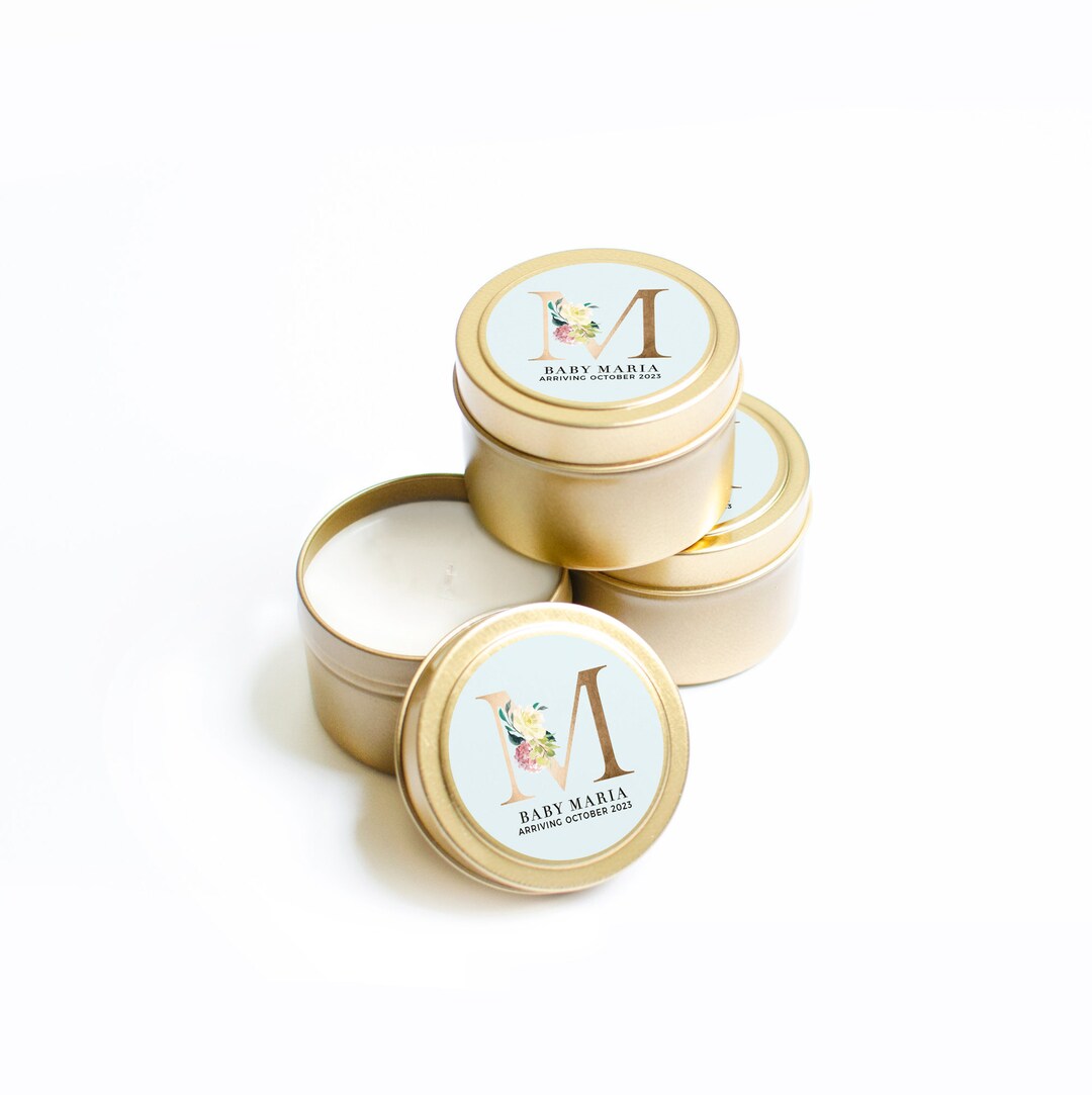 Baby Shower Favors for Guests - Custom Candle Favors - Personalized ...