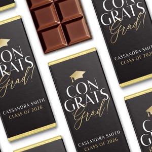 Graduation Candy Bar WRAPPERS ONLY - Graduation Candy Bar Wrappers - Class of 2025 Favor Idea - Grad Candy Chocolate Wrapper - Graduation