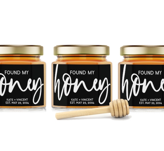 Honey Jar Wedding Favors Bridal Shower Favors for Guests Wedding Shower Favors Honey Favor Shower Party Favor Found My Honey Pot