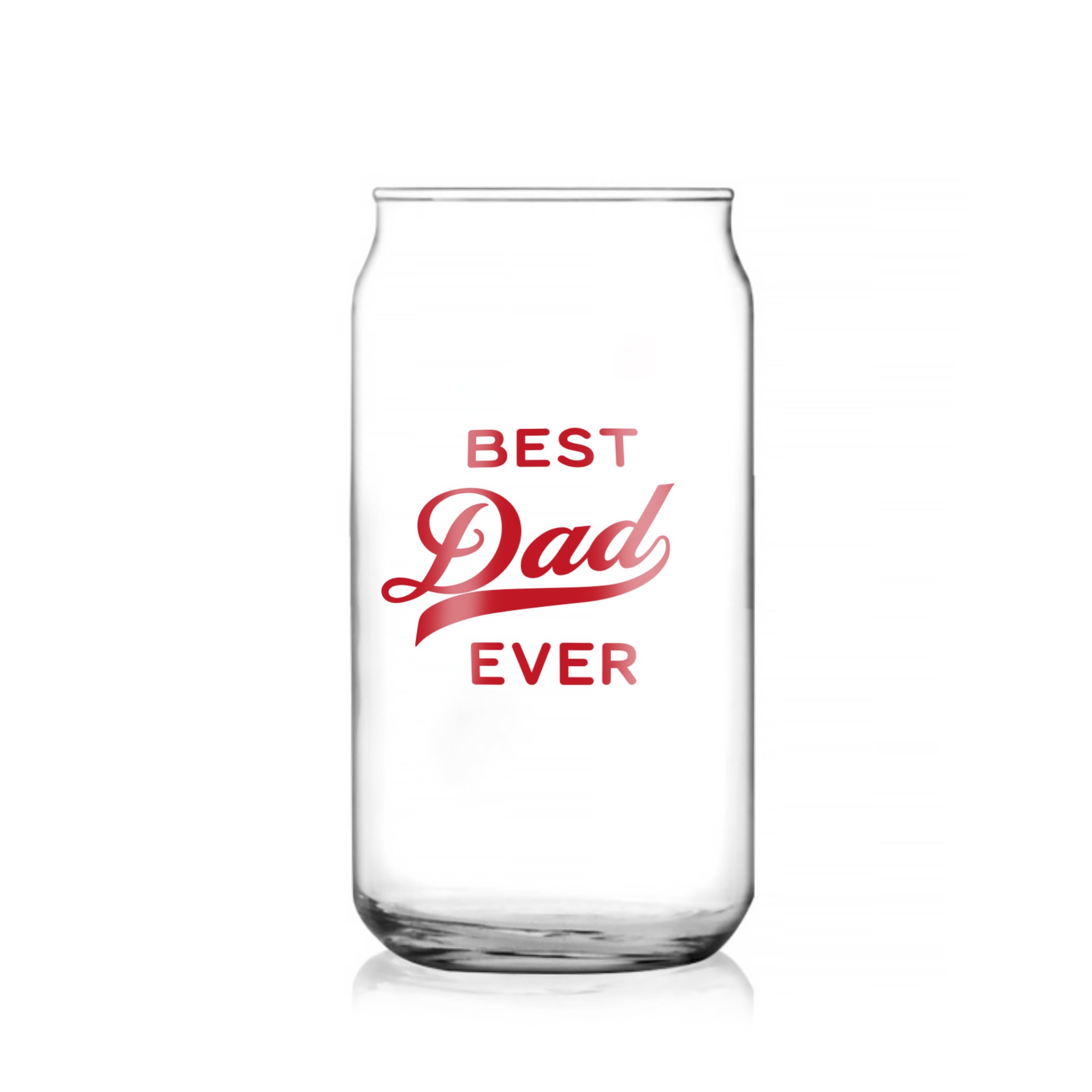 Father's Day Beer Glass Can Beer Can Glass Best Dad Etsy