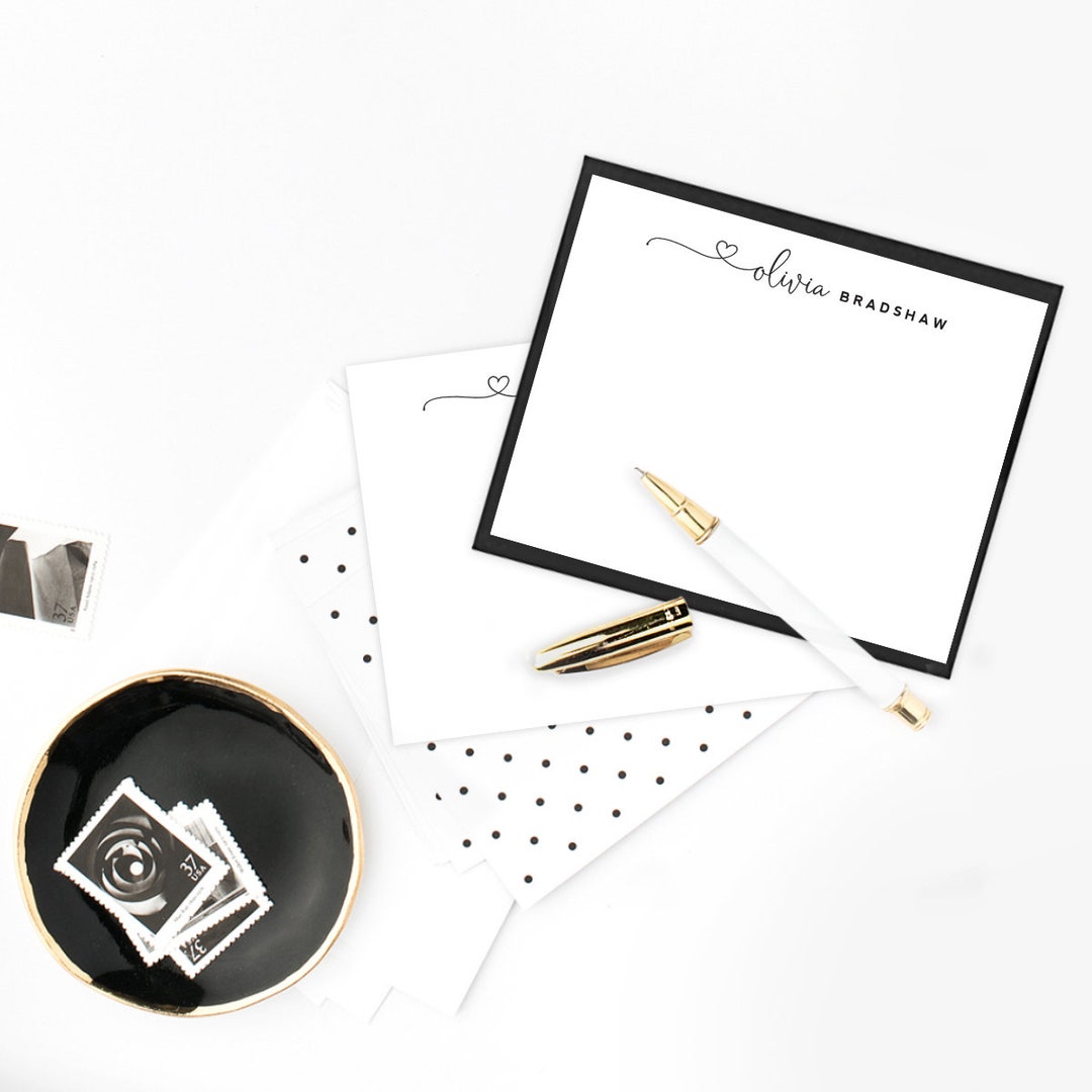 Personalized Stationery Cards - Custom Set of Note Cards - Custom Note ...