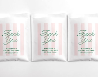 Thank You Club Aesthetic - Wedding White Paper Favor Bags - Kraft Treat Cookie Bags - Bridal Shower - Bachelorette - 6" x 8" Flat Bags