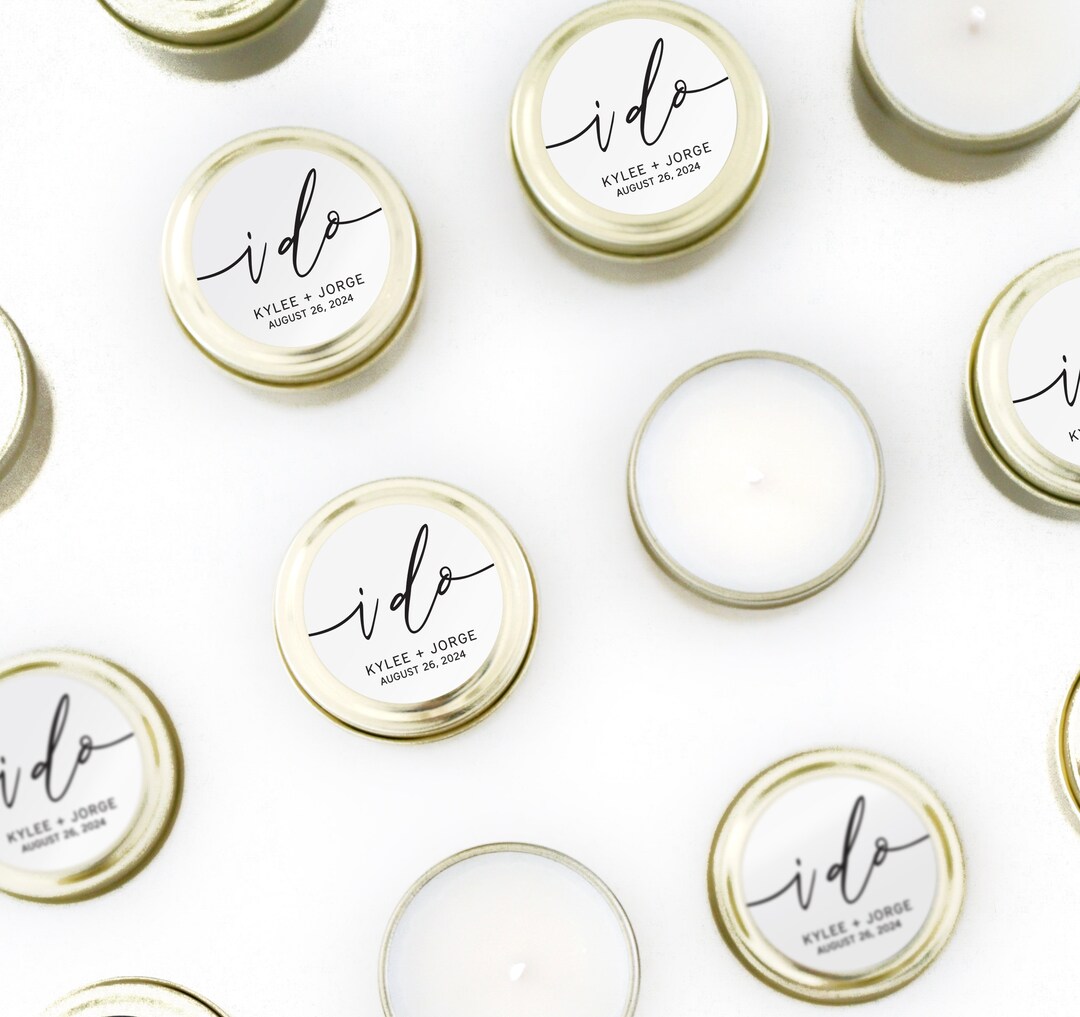 Wedding Favors for Guests Bulk - I Do Custom Candle Favors - Shower ...