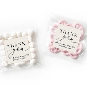 Thank You Wedding Stickers - Wedding Label - Wedding Shower Favor - Bridal Shower Sticker - Wedding Labels - Custom Thank You Wedding Label