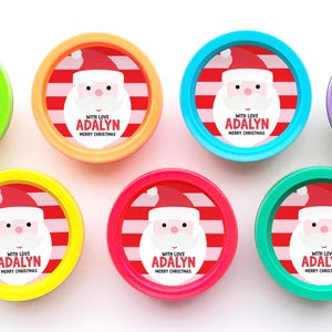 Kids Holiday Party Play Doh Favors - Christmas Class Favor - Holiday Personalized Favor - Affordable Kids Christmas Favors