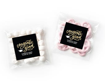 Senior Class of 2026 Graduation Party Favors - Graduation Party Favor Labels - Class of 2026 Grad Party Favor Stickers - Affordable Favors