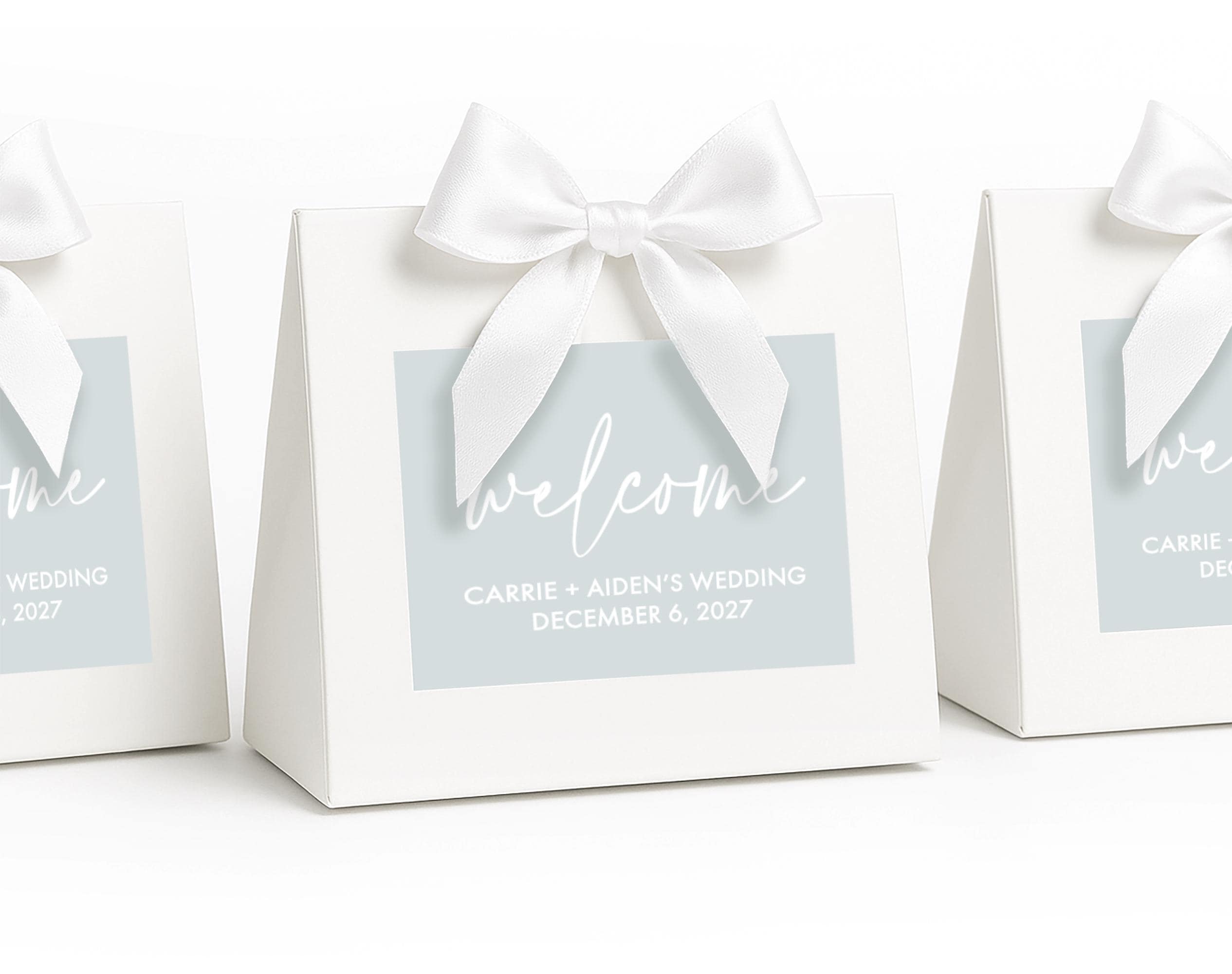 BULK Wedding Favor Welcome Box - Printed Hotel Welcome Bag - Wedding Favor Gift Bags - Personalized Welcome Boxes - Luxury Welcome Box