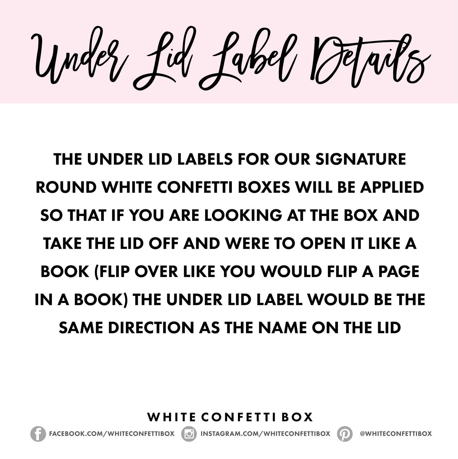 Custom Gift Box White Confetti Box Round White Hat Box Etsy