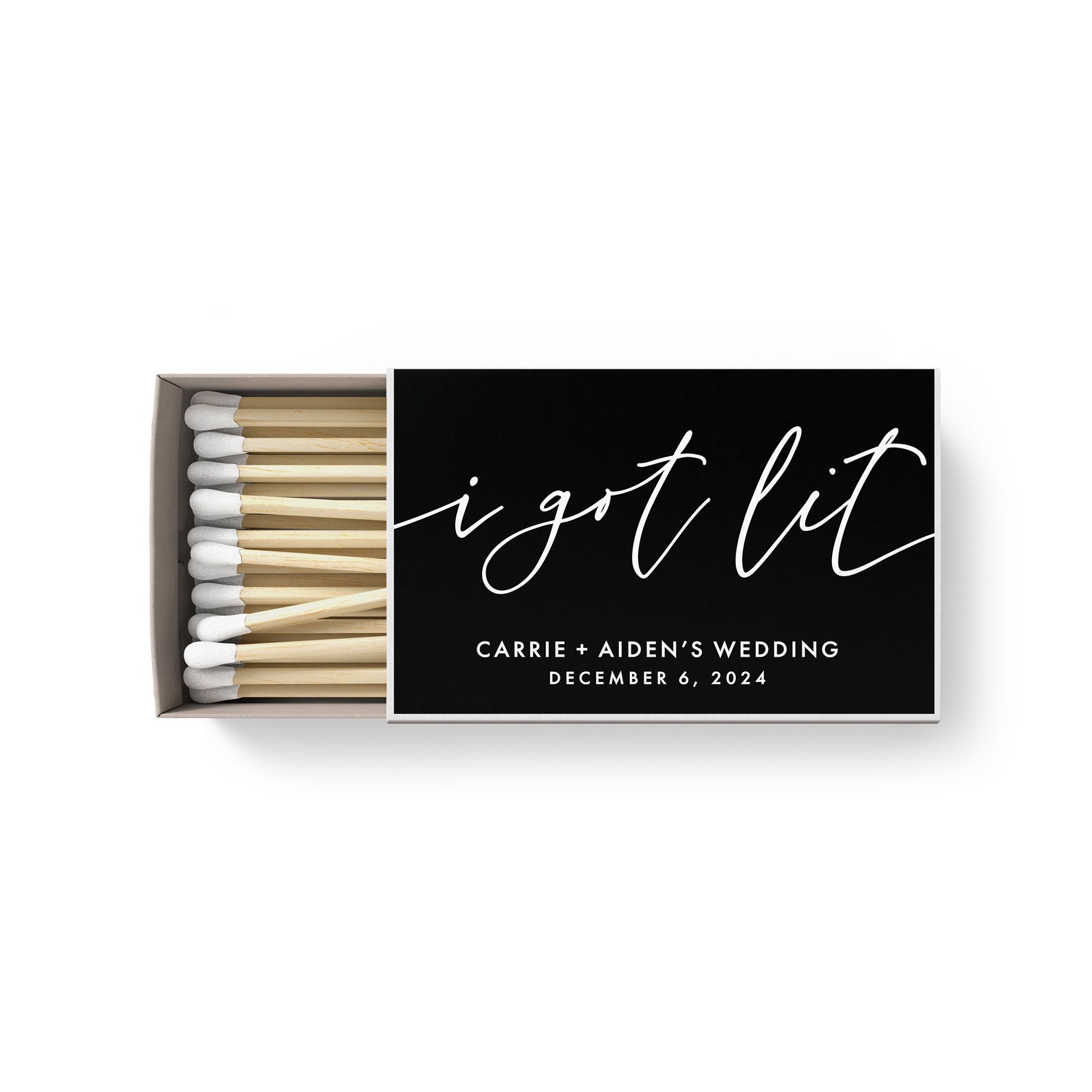 BULK Wedding Matches SET OF 50 Custom Matches Love on Fire Etsy