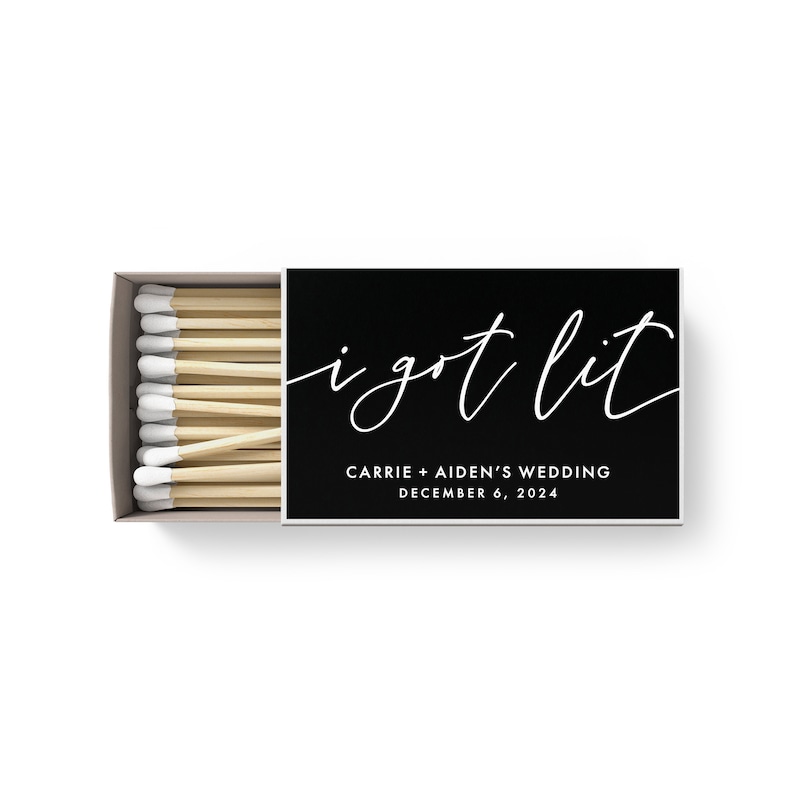 BULK Wedding Matches SET OF 50 Custom Matches Love on Fire Etsy