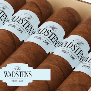 Club Aesthetic BULK Cigar Labels – Country Club – Custom Bridal Shower Favors – Elegant Cigar Labels - Wedding Cigar Labels image 11