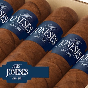 Club Aesthetic BULK Cigar Labels – Country Club – Custom Bridal Shower Favors – Elegant Cigar Labels - Wedding Cigar Labels image 13