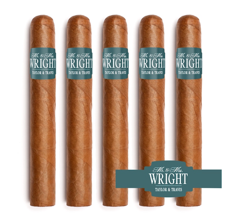 Club Aesthetic BULK Cigar Labels – Country Club – Custom Bridal Shower Favors – Elegant Cigar Labels - Wedding Cigar Labels image 18