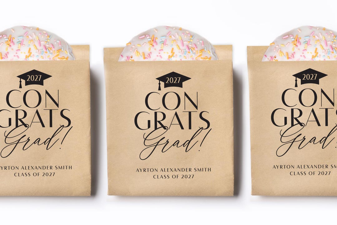 Graduation Party Kraft Favor Bag - Treat Bags - Class of 2026 ...