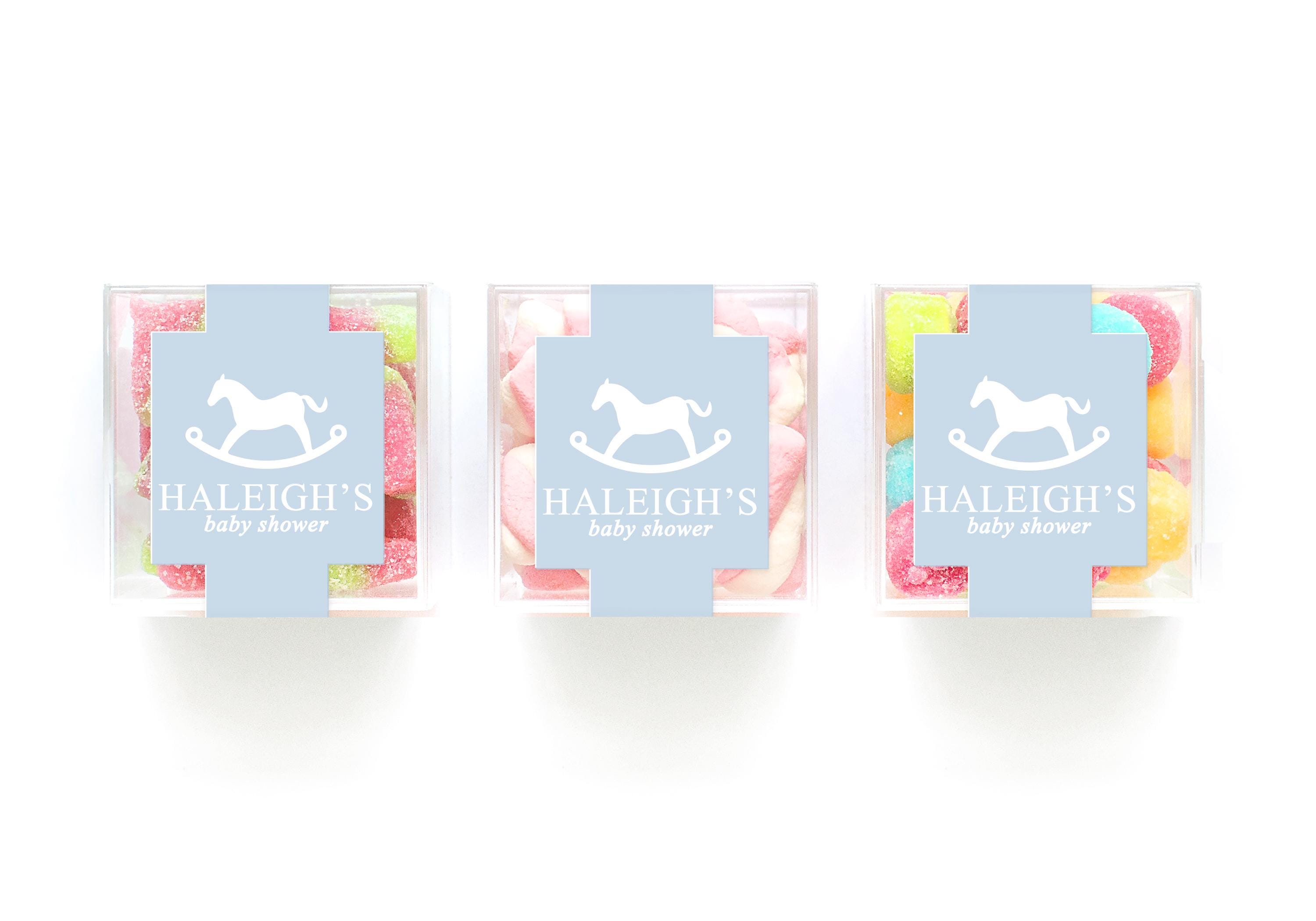 Elegantes Bären-Babyparty-Partygeschenk - Polo-Karierte Geschenkboxen - Preppy-Kariertes Babyparty-Geschenk - Candy Bar-Geschenk 10er-Set - Geschenkboxen