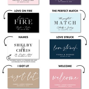 BULK Wedding Matches SET OF 50 Custom Matches Love On Fire Wedding Favors Shower Favors Custom Party Favors Wedding Favor Ideas image 3