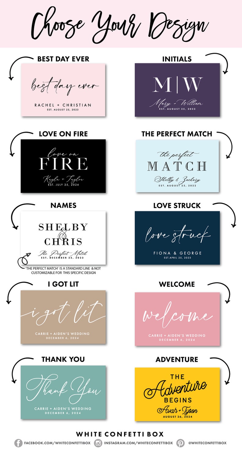 BULK Wedding Matches SET OF 50 Custom Matches Love On Fire Wedding Favors Shower Favors Custom Party Favors Wedding Favor Ideas image 3