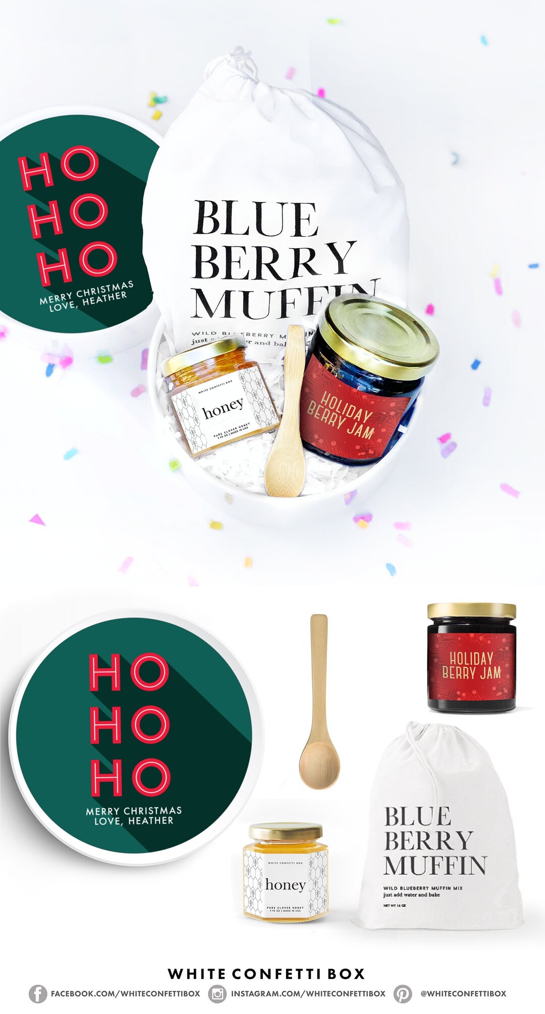 Christmas Gift Basket Christmas Food Gift Set Christmas - Etsy