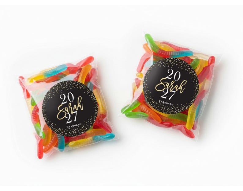 Graduation Favor Bags + Labels - Class of 2026 Graduation Stickers - Affordable Graduation Favor Label - Grad Favor Idea - Graduation Favors image 7