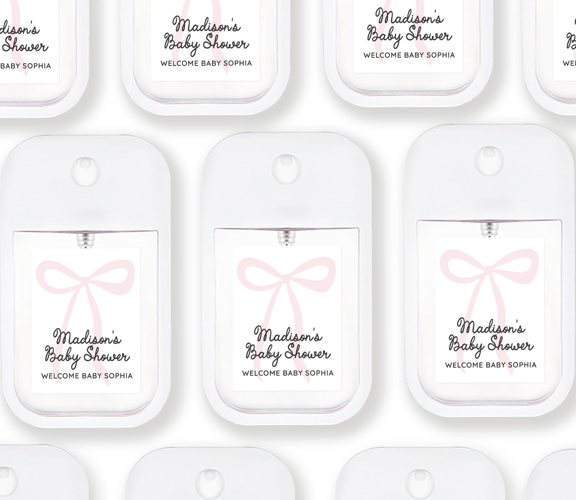 Schleife Brautparty Handdesinfektionsmittel Gefälligkeiten - Individuelle Dusche Gefälligkeiten - Kokette Schleife Brautparty Gefälligkeiten - Trendy Brautparty - Schleife Thema Dusche