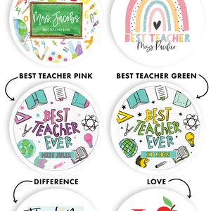 Teacher Appreciation Teachers Gift Box Personalized Teacher Teacher Notepad Teacher Gift Thank You Teacher Thank You Gifts image 2