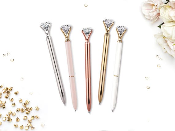 Diamond Pen - Party Favor - Gift for Her - Pen Gift - Galentines Gift Idea - Gift Idea for Her - Gift for Bridesmaid - Bride Gift - Pen