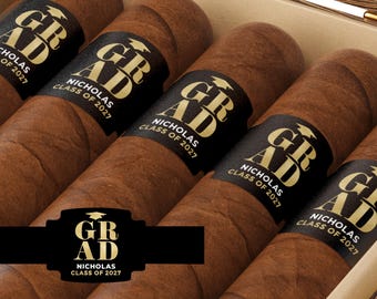 BULK Graduation Cigar Labels - Class of 2026 Graduation Favors - Grad Party Favors - Bulk Grad Favors - Senior Class of 2026 Party Favor
