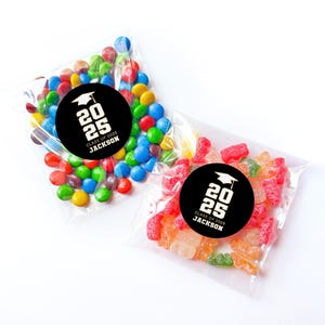 Graduation Favor Bags + Labels - Class of 2025 Graduation Stickers - Affordable Graduation Favor Label - Grad Favor Idea - Graduation Favors
