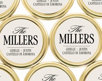 LABELS ONLY - Round Custom Labels - Wedding Club Candle Labels - Club Aesthetic Labels