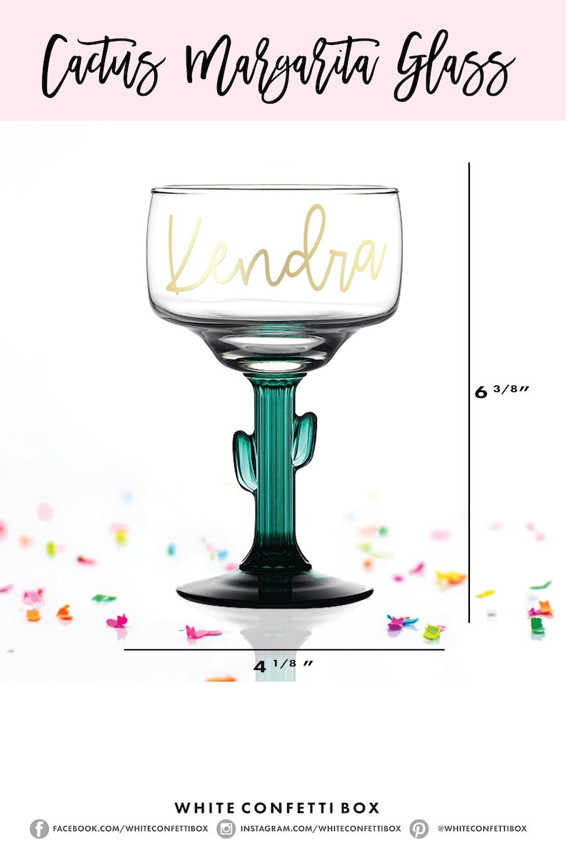 Personalized Margarita Glass Custom Name Margarita Glass Etsy