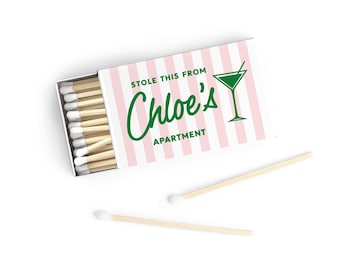 Personalized New Apartment Matches - SET OF 50 Personalized Matches - Custom Housewarming Matchboxes -Funny First Apartment Gift - New Home