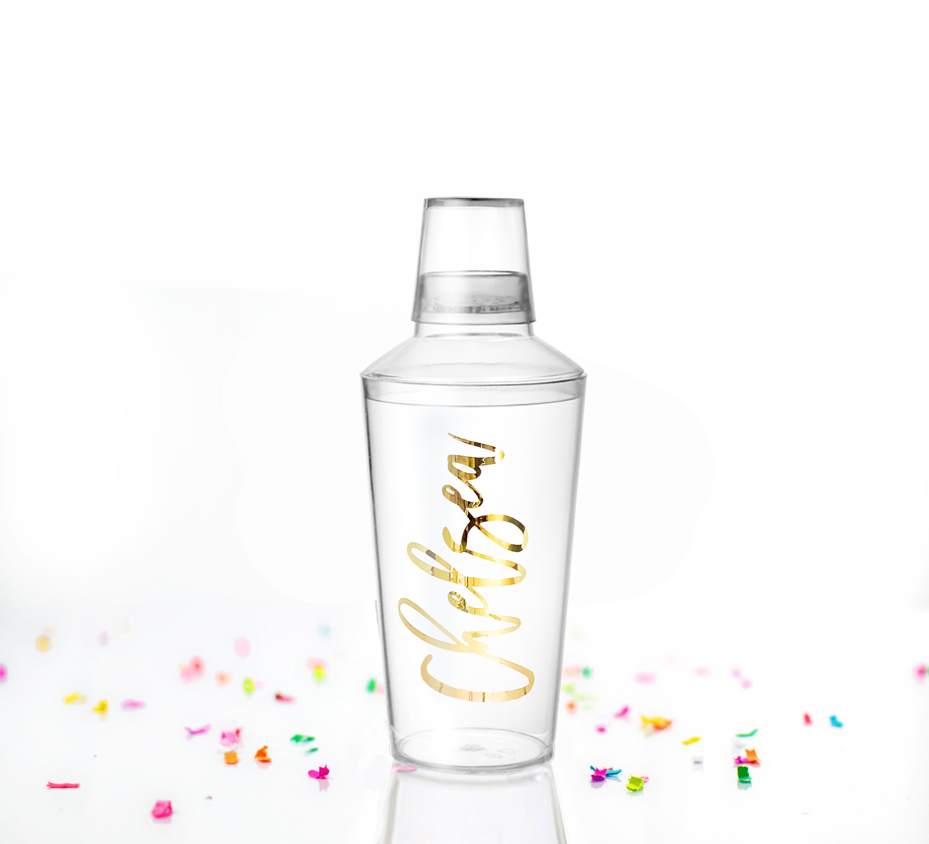 Custom Name Cocktail Shaker Clear Cocktail Shaker Birthday Etsy