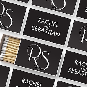 Wedding Matches - Custom Monogram - SET OF 50 - Initials - Personalized Wedding Favors - Shower Favors - Engagement Favor - Custom Matchbook