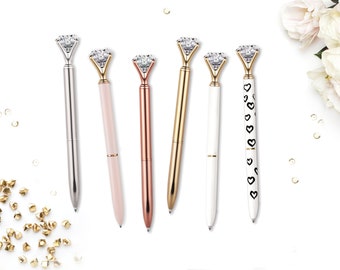 Diamond Tip Pen - Wedding Pens Favors - Wedding Guest Favors - Wedding Guest Book - Guest Book Pen - Wedding Favors - Bridal Shower Favors