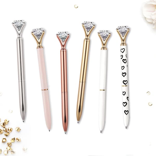 Diamond Tip Pen - Wedding Pens Favors - Wedding Guest Favors - Wedding Guest Book - Guest Book Pen - Wedding Favors - Bridal Shower Favors