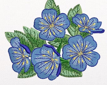 Wild Rose Embroidery Design: Machine Embroidery Pattern (Instant Download)