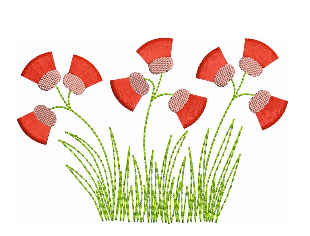 Fringe Flowers Embroidery Design, Fringe Embroidery Design, Nature ...