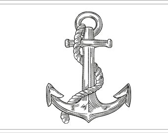 Anchor Embroidery Design File Instant Download Available - Etsy