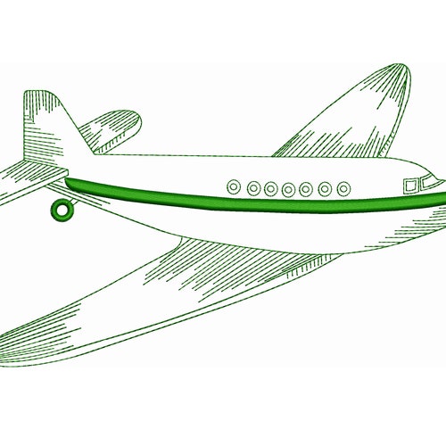 Airplane Designs for Embroidery Machine Instant Download Etsy